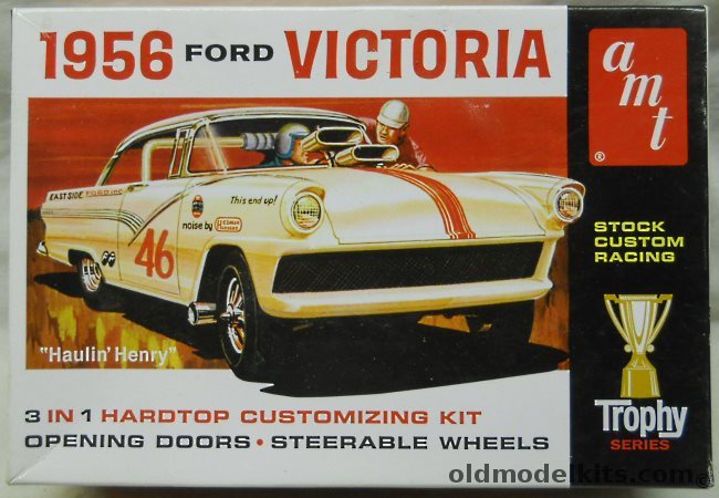 AMT 1/25 1956 Ford Victoria Hardtop 3 In 1, AMT807-12 plastic model kit